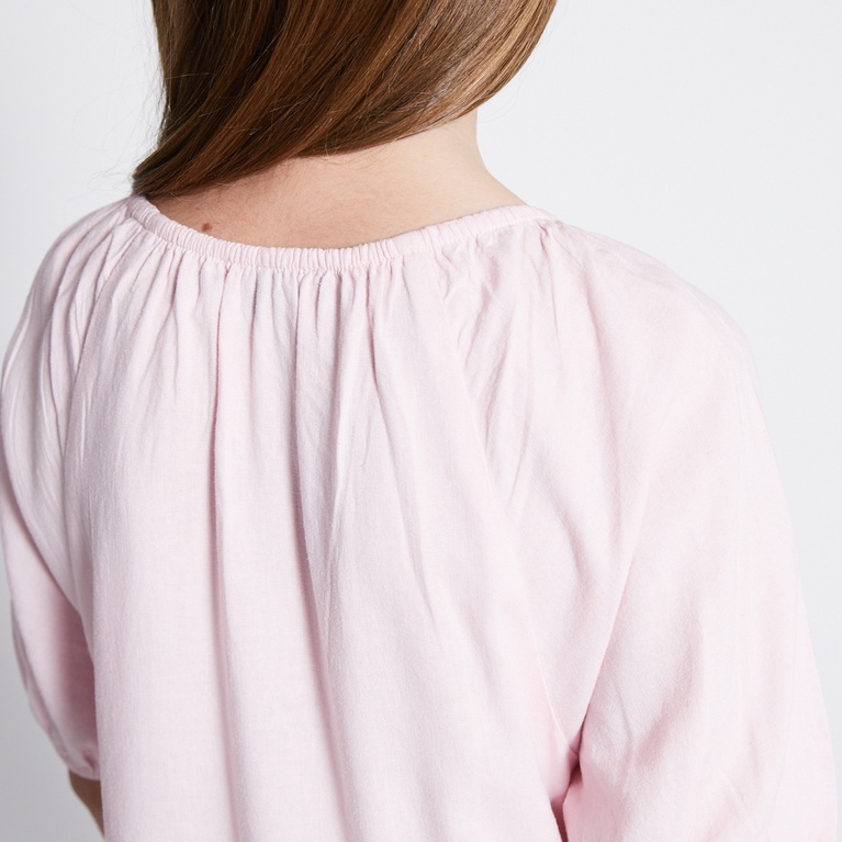 Linen blend frill dress "Sofia star 4"
